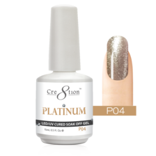 Cre8tion Platinum Gel Polish, 0.5oz, P04