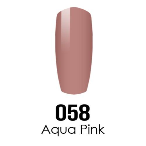 DC Nail Lacquer And Gel Polish (New DND), DC058, Aqua Pink, 0.6oz