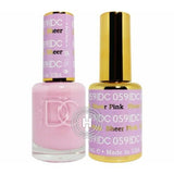 DC Nail Lacquer And Gel Polish (New DND), DC059, Sheer Pink, 0.6oz
