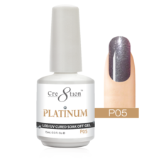 Cre8tion Platinum Gel Polish, 0.5oz, P05