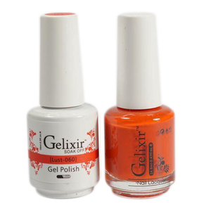 Gelixir Nail Lacquer And Gel Polish, 060, Lust, 0.5oz
