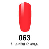DC Nail Lacquer And Gel Polish (New DND), DC063, Shocking Orange, 0.6oz