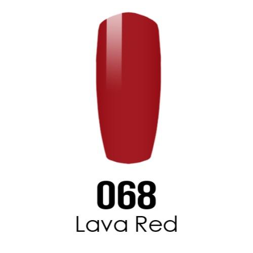 DC Nail Lacquer And Gel Polish (New DND), DC068, Lava Red, 0.6oz