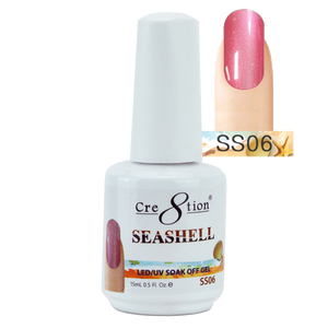 Cre8tion Seashell Gel Polish, 0916-0760, 0.5oz, SS06