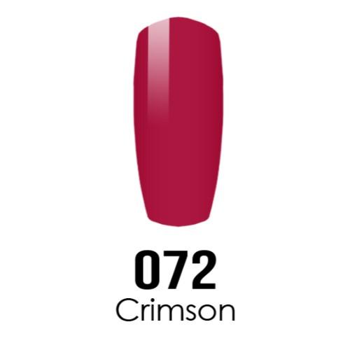 DC Nail Lacquer And Gel Polish (New DND), DC072, Crimson, 0.6oz