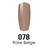 DC Nail Lacquer And Gel Polish (New DND), DC078, Rose Beige, 0.6oz