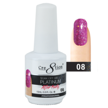 Cre8tion Platinum After Party Gel Polish, 0.5oz, 08