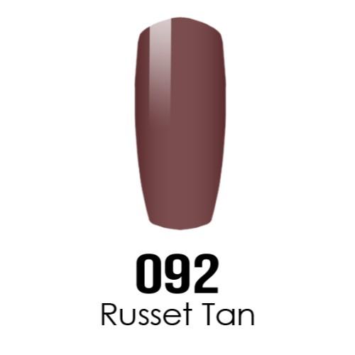 DC Nail Lacquer And Gel Polish (New DND), DC092, Russet Tan, 0.6oz