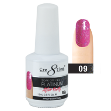 Cre8tion Platinum After Party Gel Polish, 0.5oz, 09