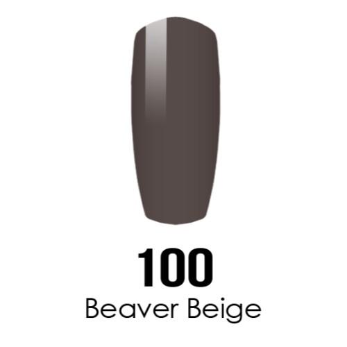 DC Nail Lacquer And Gel Polish (New DND), DC100, Beaver Beige, 0.6oz