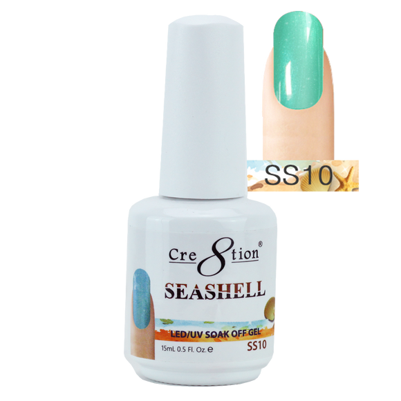 Cre8tion Seashell Gel Polish, 0916-0764, 0.5oz, SS10