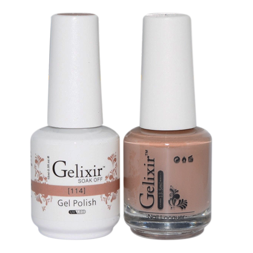 Gelixir Nail Lacquer And Gel Polish, 114, 0.5oz