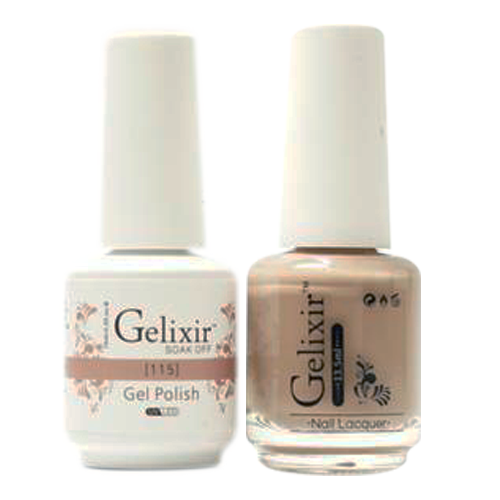 Gelixir Nail Lacquer And Gel Polish, 115, 0.5oz