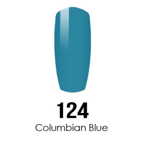 DC Nail Lacquer And Gel Polish (New DND), DC124, Columbian Blue, 0.6oz