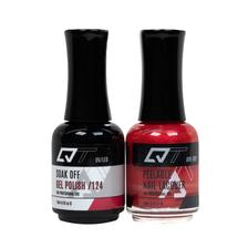 QT Gel Polish + Nail Lacquer, 124, 0.5oz