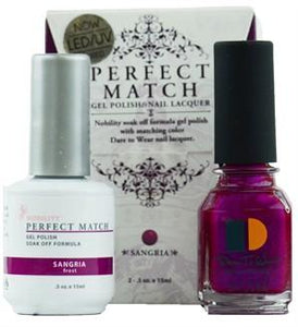 LeChat Perfect Match Nail Lacquer And Gel Polish, PMS012, Sangria, 0.5oz