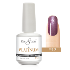 Cre8tion Platinum Gel Polish, 0.5oz, P12