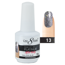 Cre8tion Platinum After Party Gel Polish, 0.5oz, 13