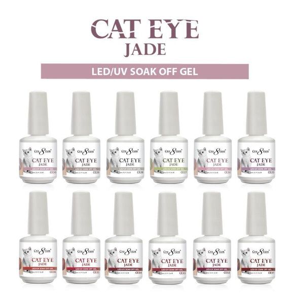 Cre8tion Cat Eye  Jade, 0.5oz, Full Line of 12 Colors CE25 to CE36