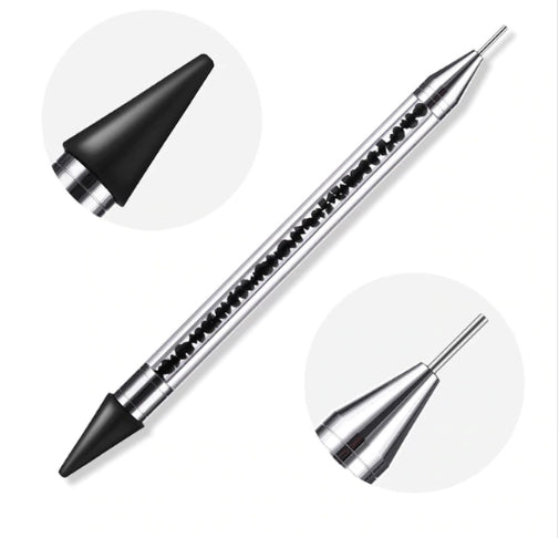 Nail Art Dotting Pen Rhinestone Wax Pencil Decorations, Black