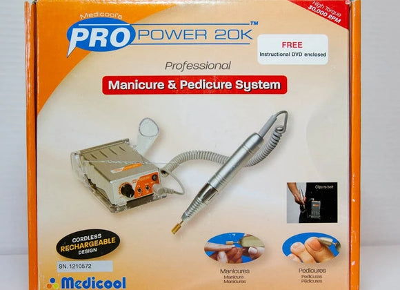 Medicool Pro Power 20k Electric File Cordless, OLD MODEL, Buy 1 Get 1 Carbide FREE