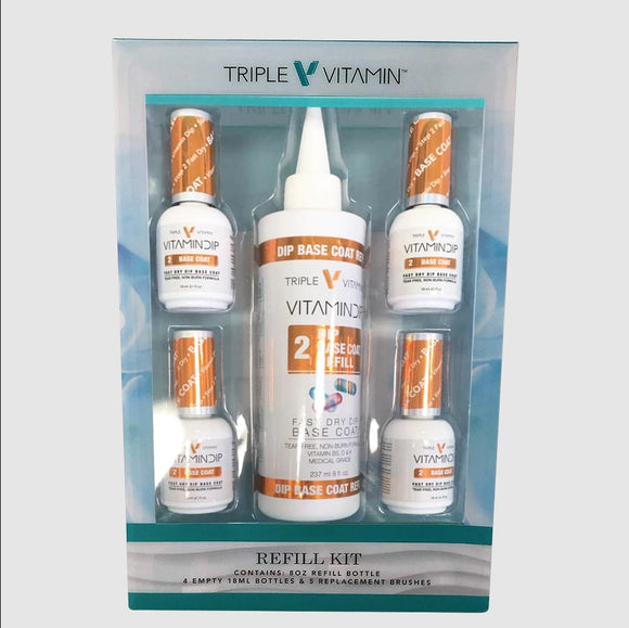 Triple Vitamin Refill Kit, 02, BASE COAT, 8oz