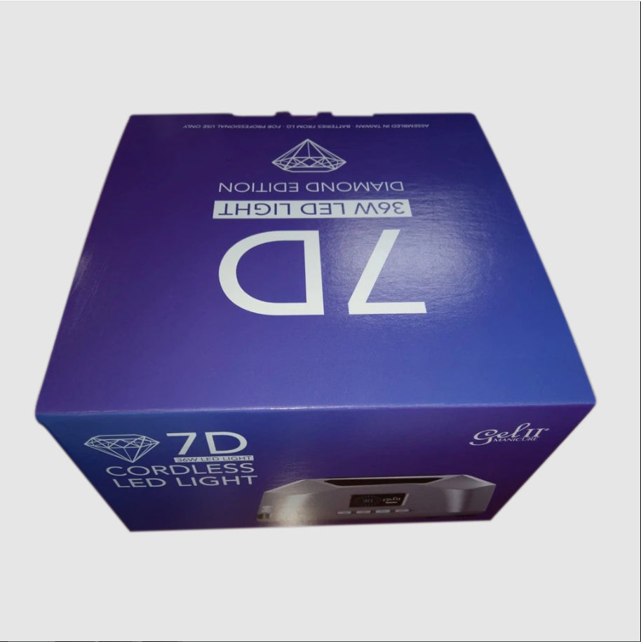 Gel II UV/LED CORDLESS Rechargable Lamp, 7D Diamond – Hollywood