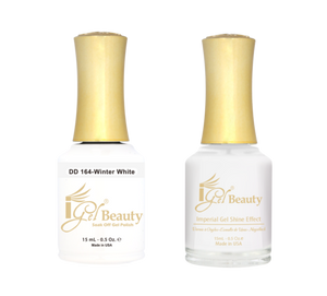 IGEL Nail Lacquer And Gel Polish Duo, DD164 WINTER WHITE