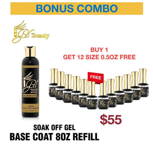 IGel Base Coat 8oz, Buy 01 Refill 8oz Free 12 iGel Base Coat 0.5oz