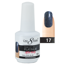 Cre8tion Platinum After Party Gel Polish, 0.5oz, 17