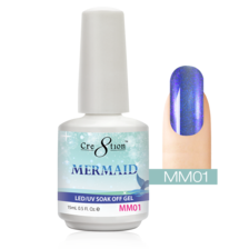 Cre8tion Mermaid Gel Polish, 0.5oz, MM01