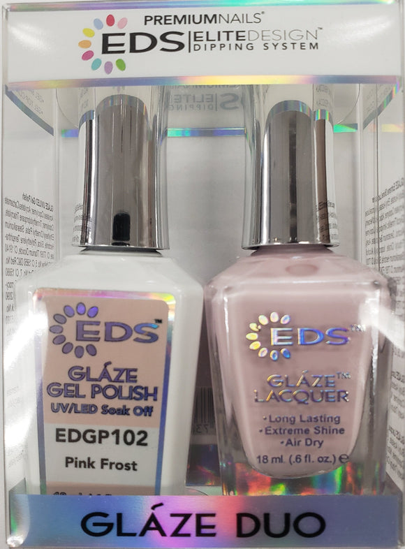 PREMIUMNAILS EDS Glaze Duo (Gel + Lacquer) | EDGP 102 Pink Frost