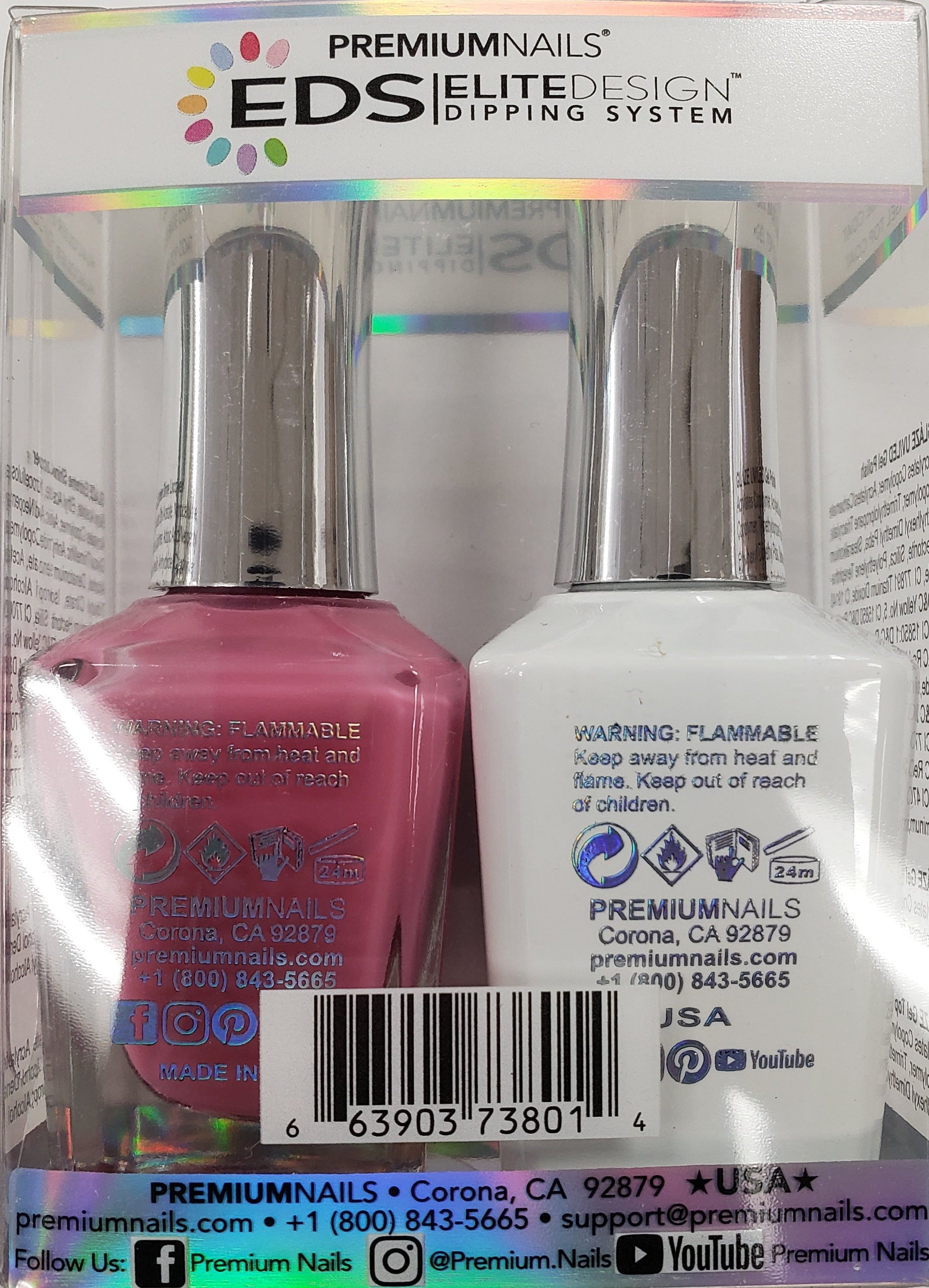 PREMIUMNAILS EDS Glaze Duo (Gel + Lacquer) | EDGP 106 Clear Red