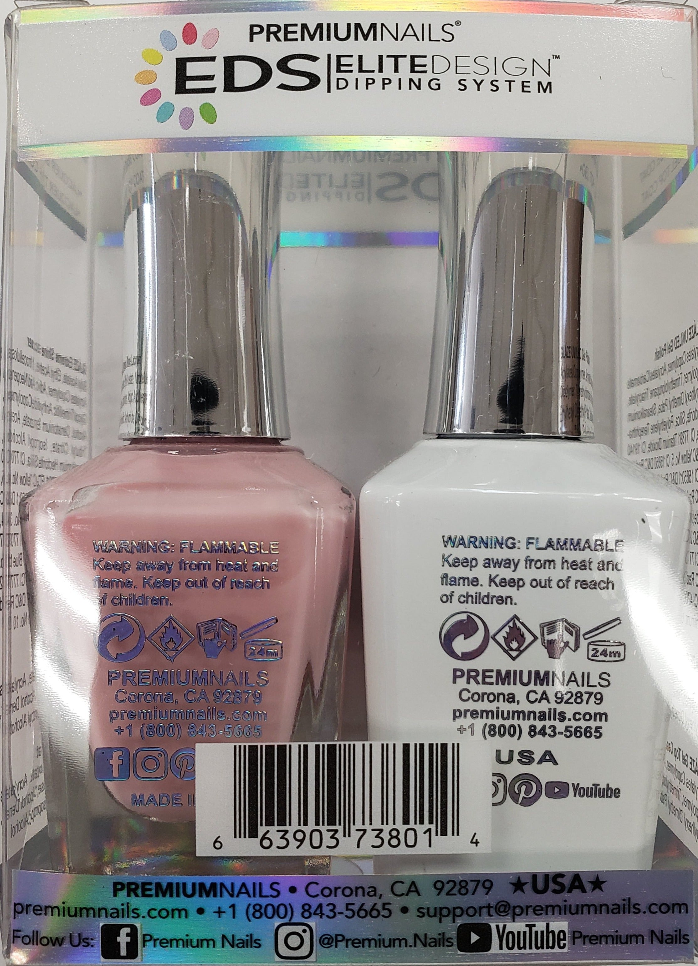 PREMIUMNAILS EDS Glaze Duo (Gel + Lacquer) | EDGP 109 Bubble Gum Pink