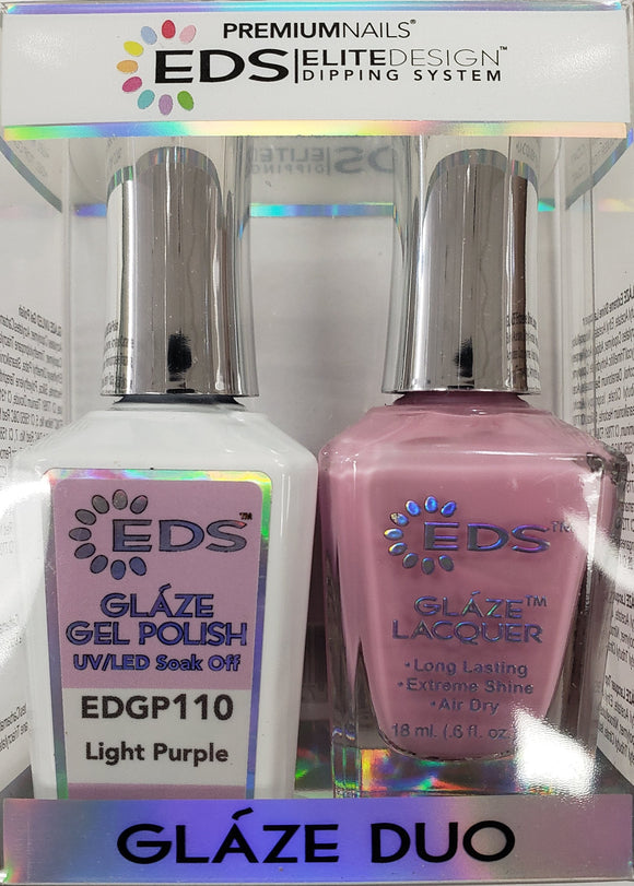 PREMIUMNAILS EDS Glaze Duo (Gel + Lacquer) | EDGP 110 Light Purple