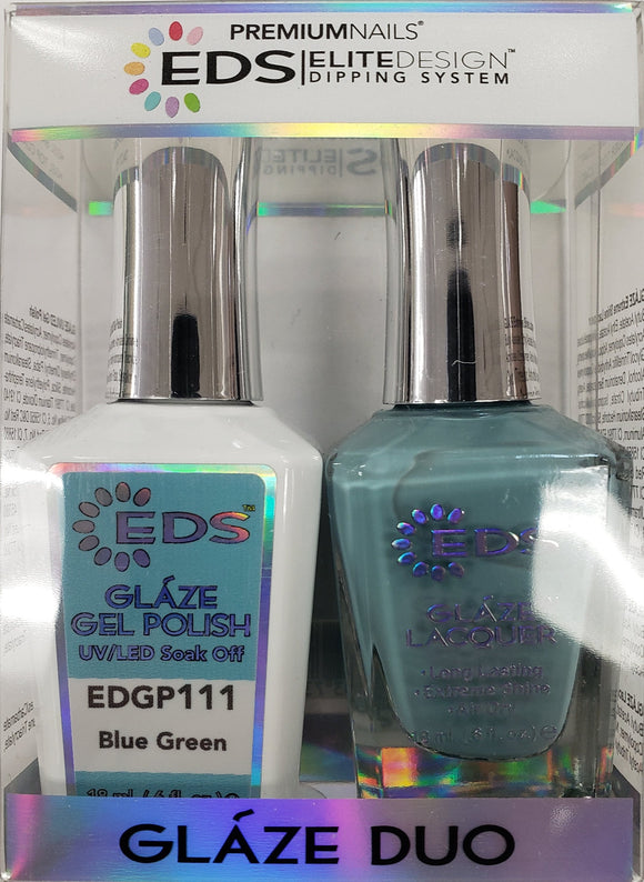 PREMIUMNAILS EDS Glaze Duo (Gel + Lacquer) | EDGP 111 Blue Green