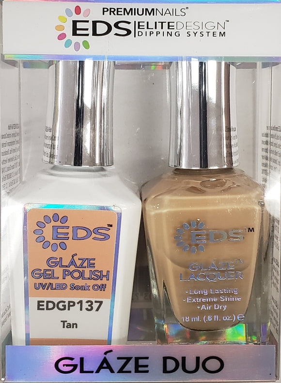 PREMIUMNAILS EDS Glaze Duo (Gel + Lacquer) | EDGP 137 Tan