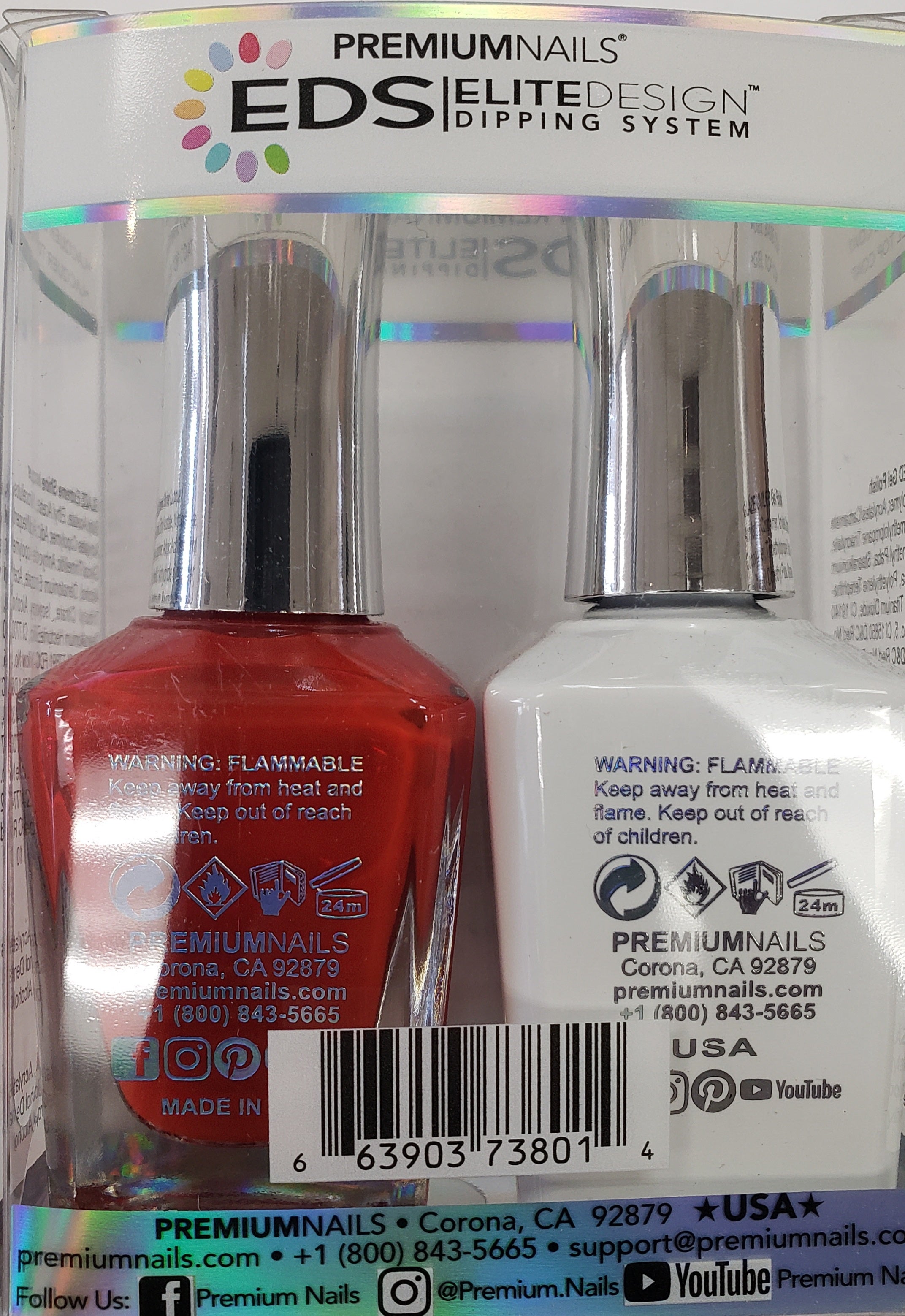 PREMIUMNAILS EDS Glaze Duo (Gel + Lacquer) | EDGP 113 Red