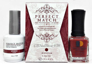 LeChat Perfect Match Nail Lacquer And Gel Polish, PMS207, Modern Muse Collection, Athena, 0.5oz