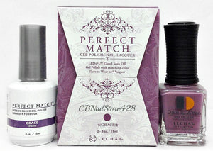 LeChat Perfect Match Nail Lacquer And Gel Polish, PMS208, Modern Muse Collection, Grace, 0.5oz