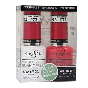 Cre8tion Matching Color Gel & Nail Lacquer 273 WARM EMBRACE