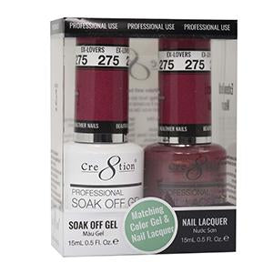 Cre8tion Matching Color Gel & Nail Lacquer 275 EX-LOVERS