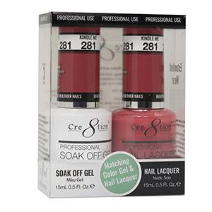 Cre8tion Matching Color Gel & Nail Lacquer 281 KINDLE ME