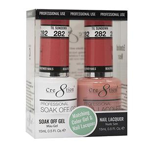 Cre8tion Matching Color Gel & Nail Lacquer 282 TIL SUNDOWN
