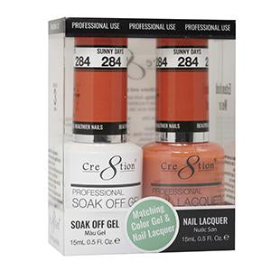 Cre8tion Matching Color Gel & Nail Lacquer 284 SUNNY DAYS