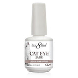 Cre8tion Cat Eye Jade Gel Polish, 0916-0832, 0.5oz, CE29