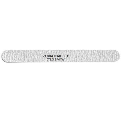 Nail Files REGULAR ZEBRA, Grit 80/80