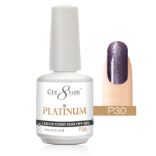 Cre8tion Platinum Gel Polish, 0.5oz, P30