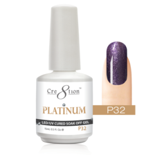 Cre8tion Platinum Gel Polish, 0.5oz, P32