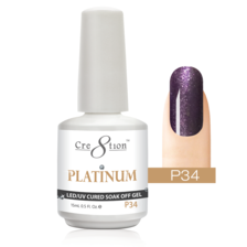 Cre8tion Platinum Gel Polish, 0.5oz, P34